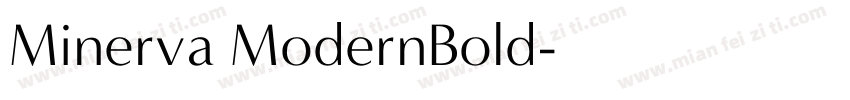 Minerva ModernBold字体转换
